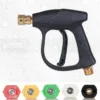Car Washing Gun connected to a high-pressure water hose