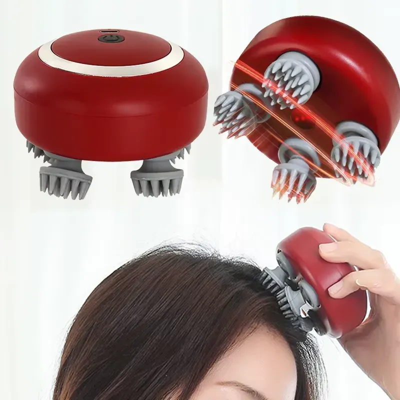 SAVIHAHA red light head massager with 96 soft silicone nodes massaging scalp