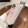 Senior 16 Pink MagSafe Case – Matte Magnetic Frame for iPhone 12-16 Pro Max Plus