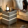 Simple Smart Bedside Tables - Solid Wood Nightstands with Storage