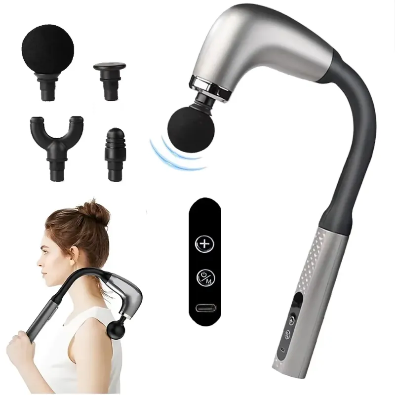 Smart Massage Gun providing deep tissue relief for back pain