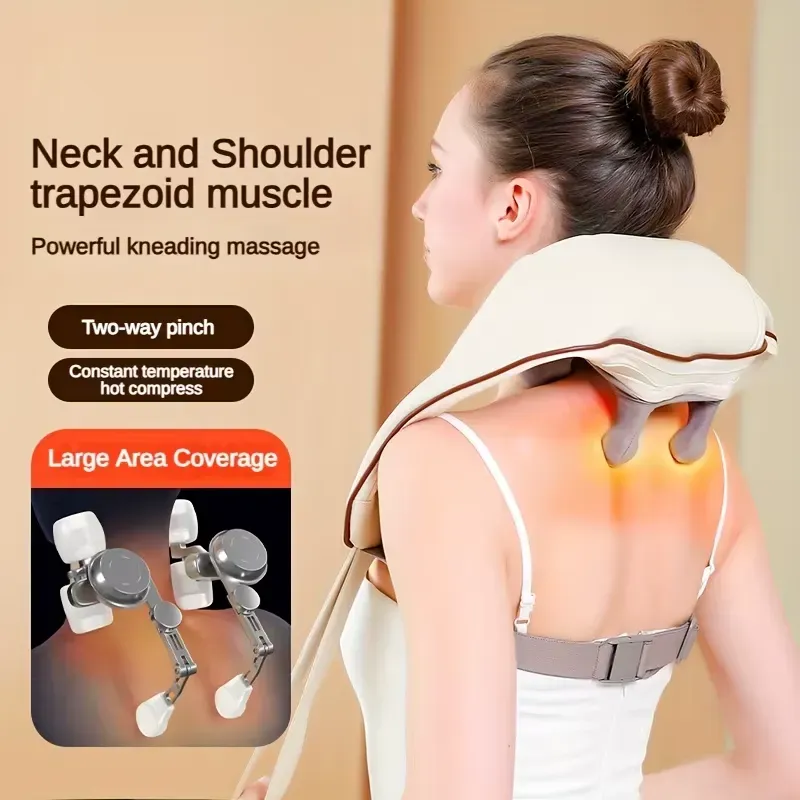 Wireless Neck and Shoulder Massager for Pain Relief