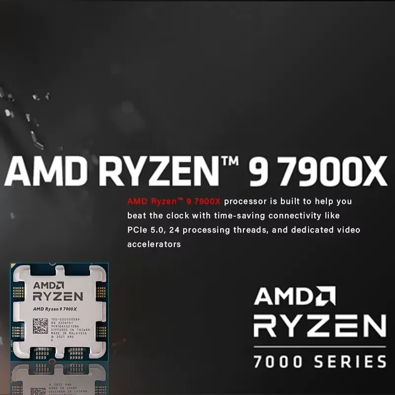AMD Ryzen 9 7900X - 12-Core CPU for High Performance