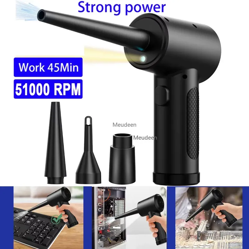 Electric Wireless Air Duster for PC and Keyboard Cleaning