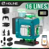 HGLINE 4D 16 Lines Laser Level - Smart App Remote Control Green Laser Tool