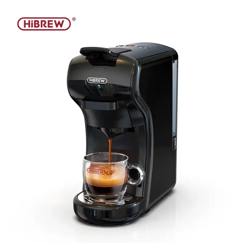 HiBREW Coffee Machine Espresso – 19 Bar 4-in-1 Capsule & Powder Coffee Maker
