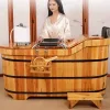 Mobile Bathtub – Eco-Friendly Wooden Folding Foot Spa & Ice Bath Tub
