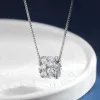 TBCYD Moissanite Necklace - Elegant 3mm Ball-Shaped Pendant on 925 Silver Chain