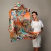 2016 Winter Fashion Women's - Blue & Coffee Shawl, 180x110cm