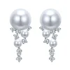 Luxury 925 Silver Pearl Earrings – 10mm Freshwater Pearls for Her
