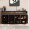 Climate-Controlled Luxury Wine Storage Cabinet with Glass Front