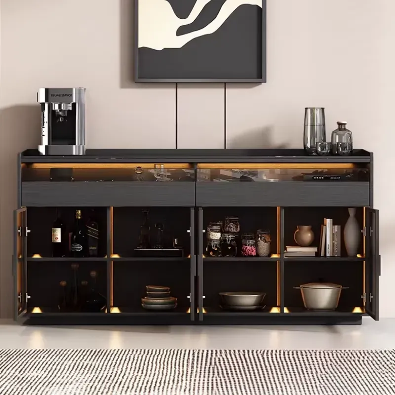 Luxury Wine Display Cabinet – Premium wine storage with glass doors and ambient lighting-alt-5