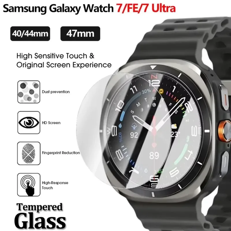 Tempered Glass for Watch 7 – 9H Hardness, Anti-Scratch, HD Clarity Screen Protector