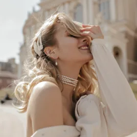 beautiful woman with jewelry