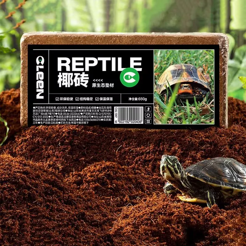 a coconut coir brick designed for reptiles
