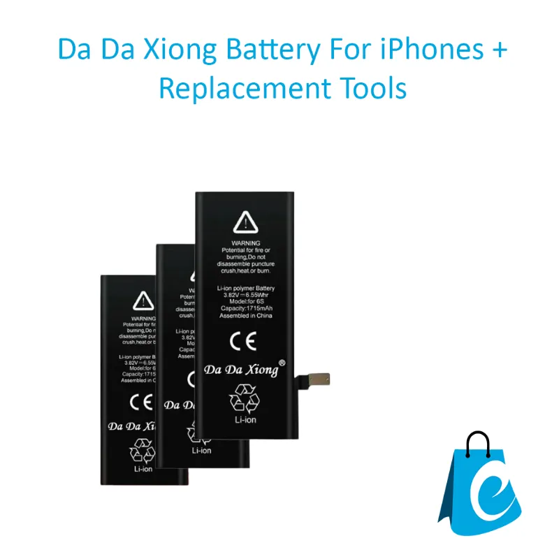 Da Da Xiong 5000mAh iPhone battery replacement kit with free screwdrivers and pry tools