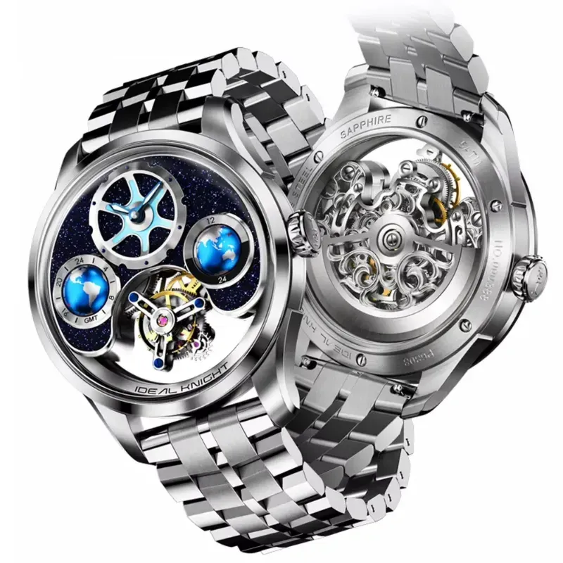 OLEVS Automatic Tourbillon Watch on Wrist - Executive Style