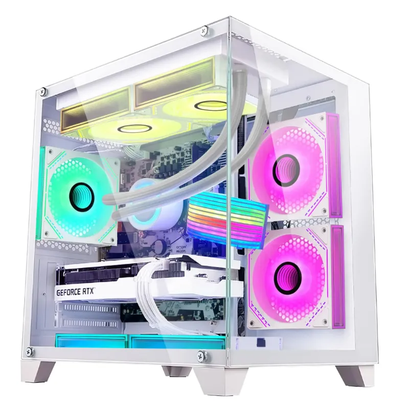 PADO YL PC Case for Gamers - Seamless No A-Pillar Design
