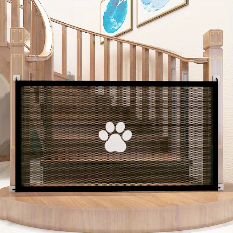 black colored pet gate