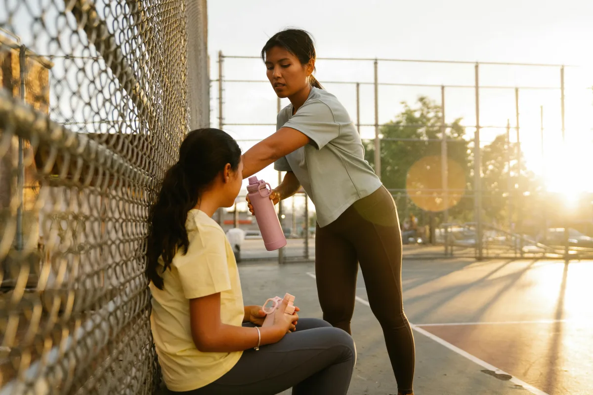Healthy: outdoor workout
