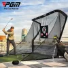 PGM Golf Practice Net – Black Z-shaped anti-bounce net for safe and efficient golf swing training.