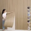Peeling and sticking SXP1 Foam Labels roll onto a wall – simple DIY installation
