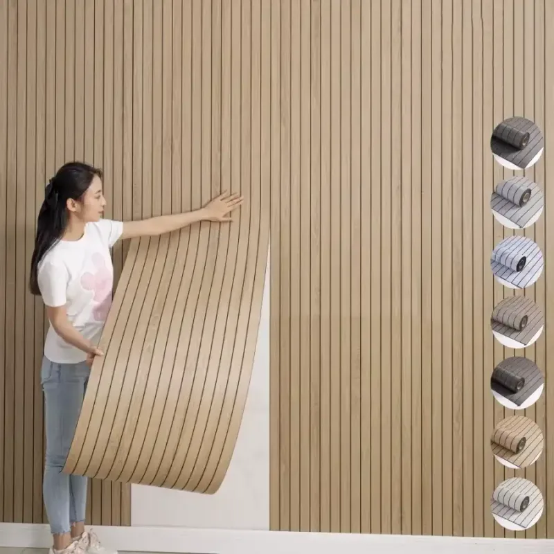 Peeling and sticking SXP1 Foam Labels roll onto a wall – simple DIY installation