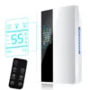 2-in-1 dehumidifier air purifier control panel with timer, temperature, and air purity settings