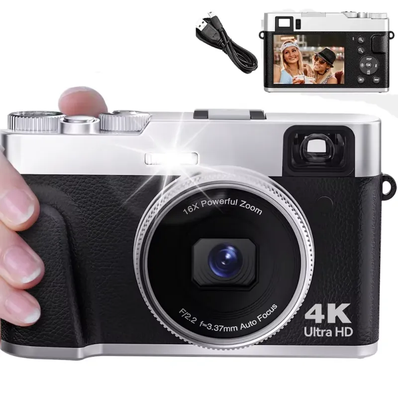 MELCAM 4K camera with 1.6K zoom, auto focus, and F12.2 aperture
