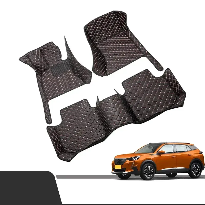 Non-slip car floor mats for Peugeot 2008