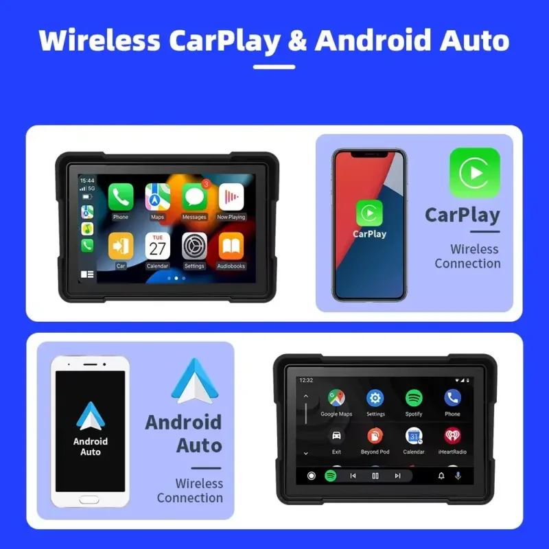 IP65 waterproof motorcycle display for rain and dust resistance