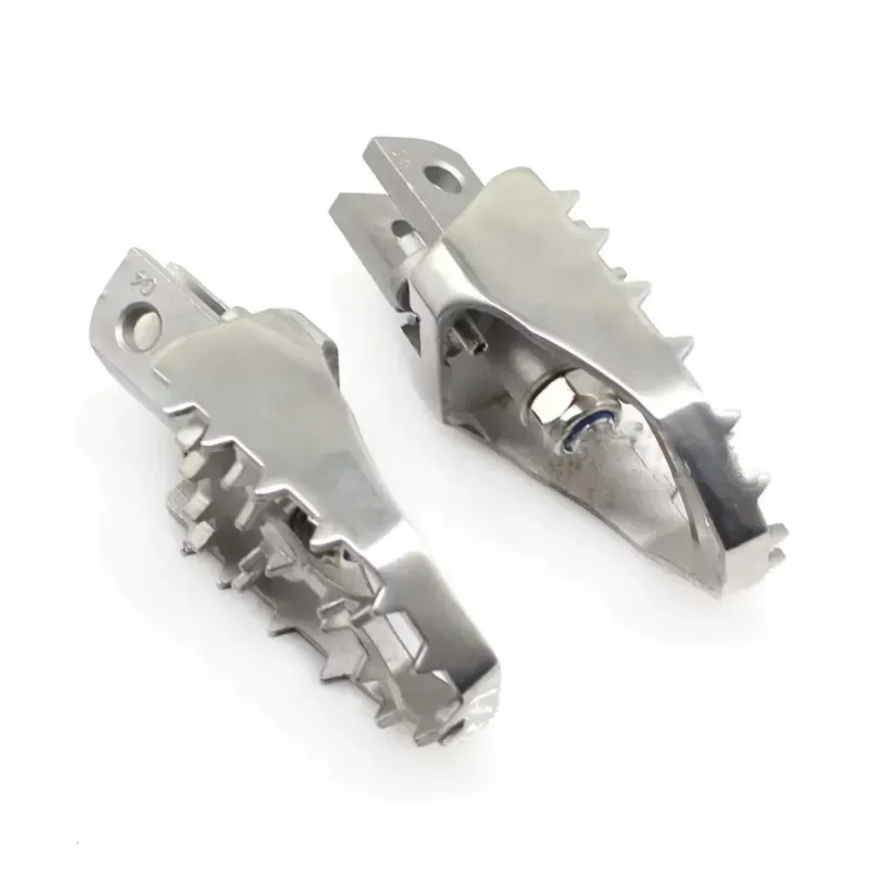 Sleek Honda motorcycle foot pegs