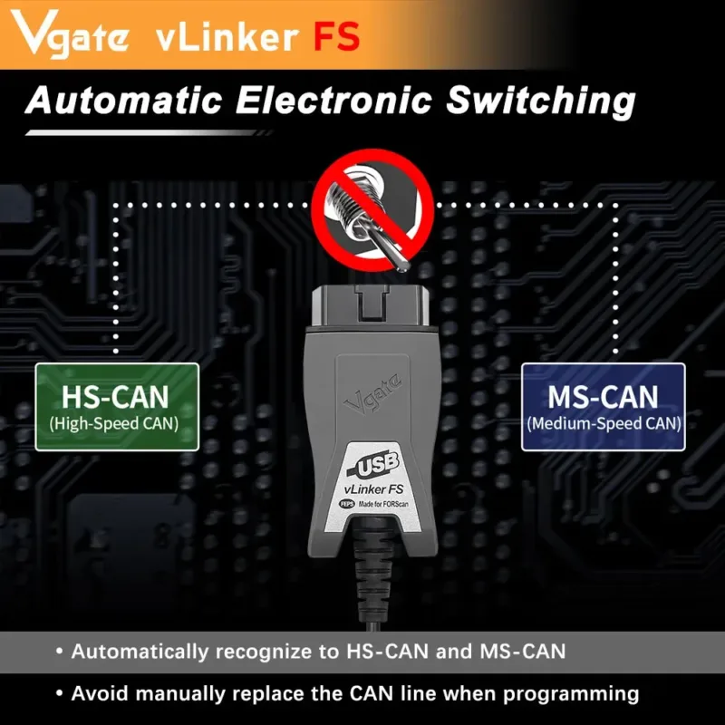 Vgate vLinker Diagnostic Scanner plugged into car OBD port