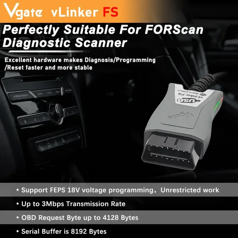 Vgate vLinker Diagnostic Scanner as a vehicle health tool