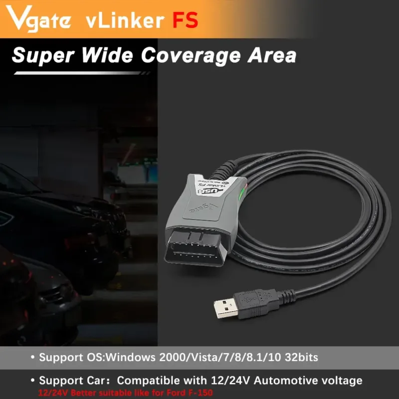 Vgate vLinker Diagnostic Scanner with FORScan logo