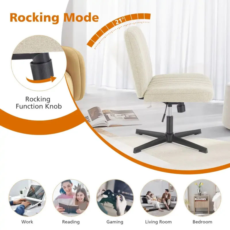 JHK Rocking Gaming Chair – Modern ergonomic rocker for gamers and home offices-alt-7