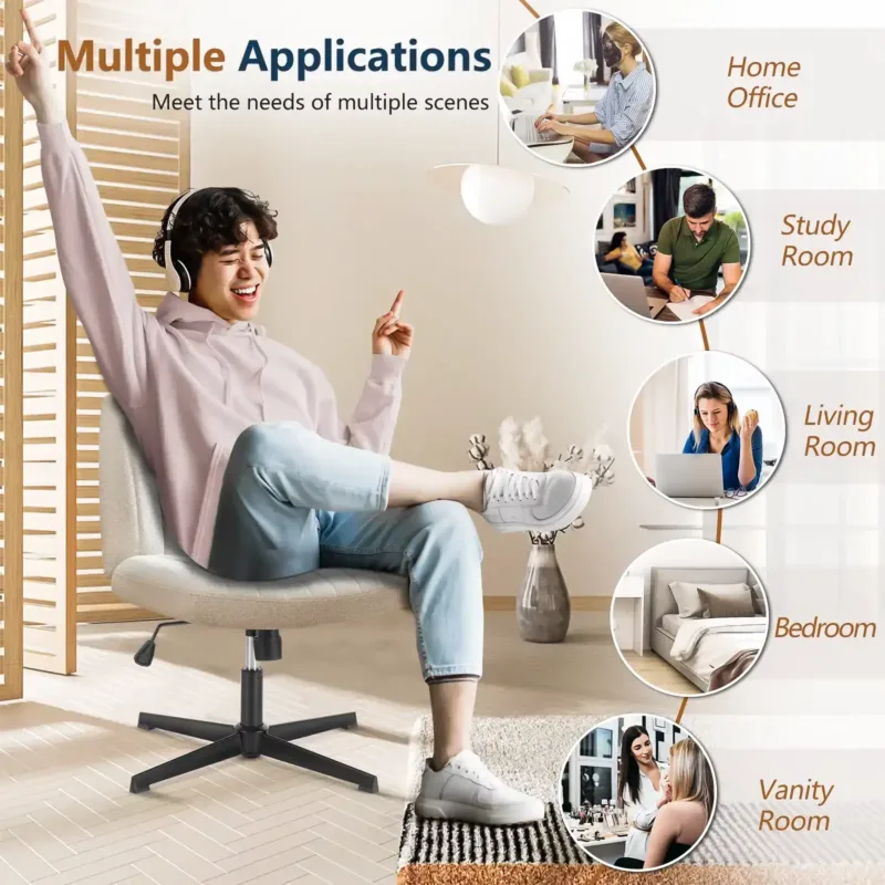 JHK Rocking Gaming Chair – Modern ergonomic rocker for gamers and home offices-alt-5