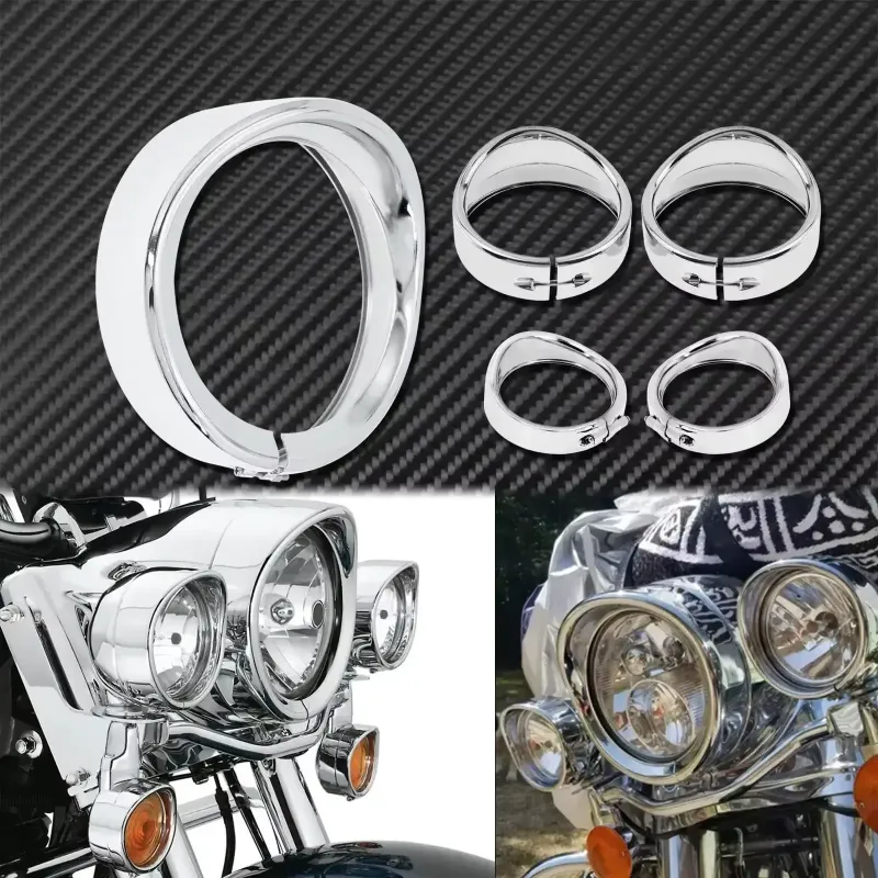 "Installing headlight ring on Harley Touring model"