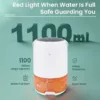 1100ml portable dehumidifier for bedroom air with red light full-water alert for safety