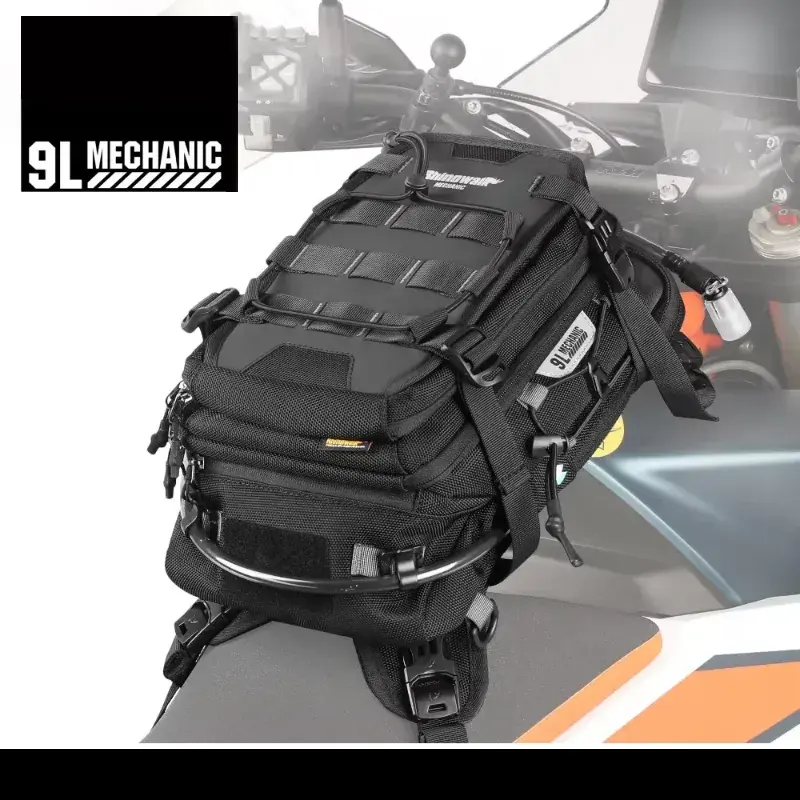 MOLLE-compatible motorcycle tank bag