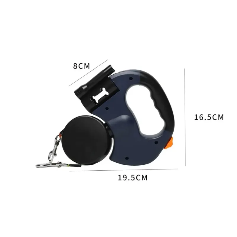 Retractable leash dimension