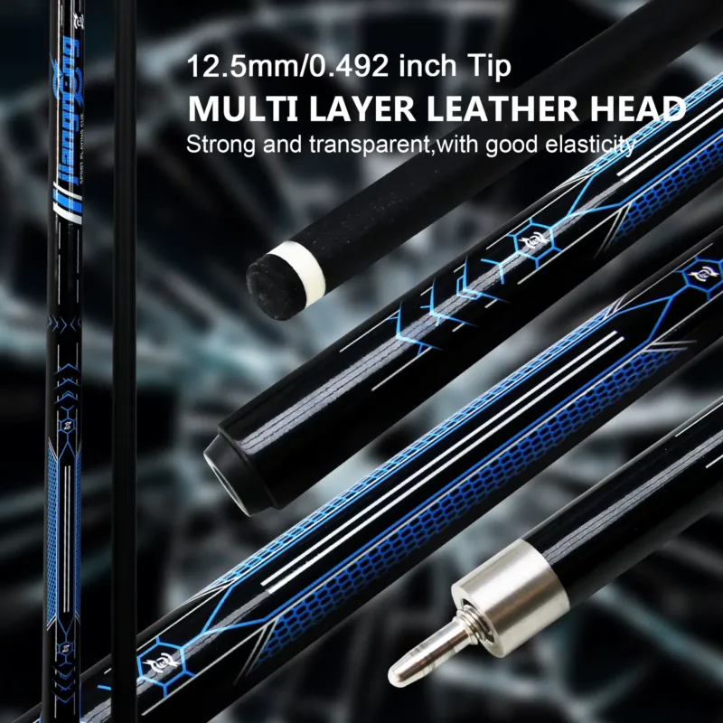 Professional Billiards Cue – tech shaft design detail