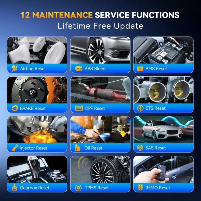12 Reset Functions of Thinkcar Diagnostic Tool
