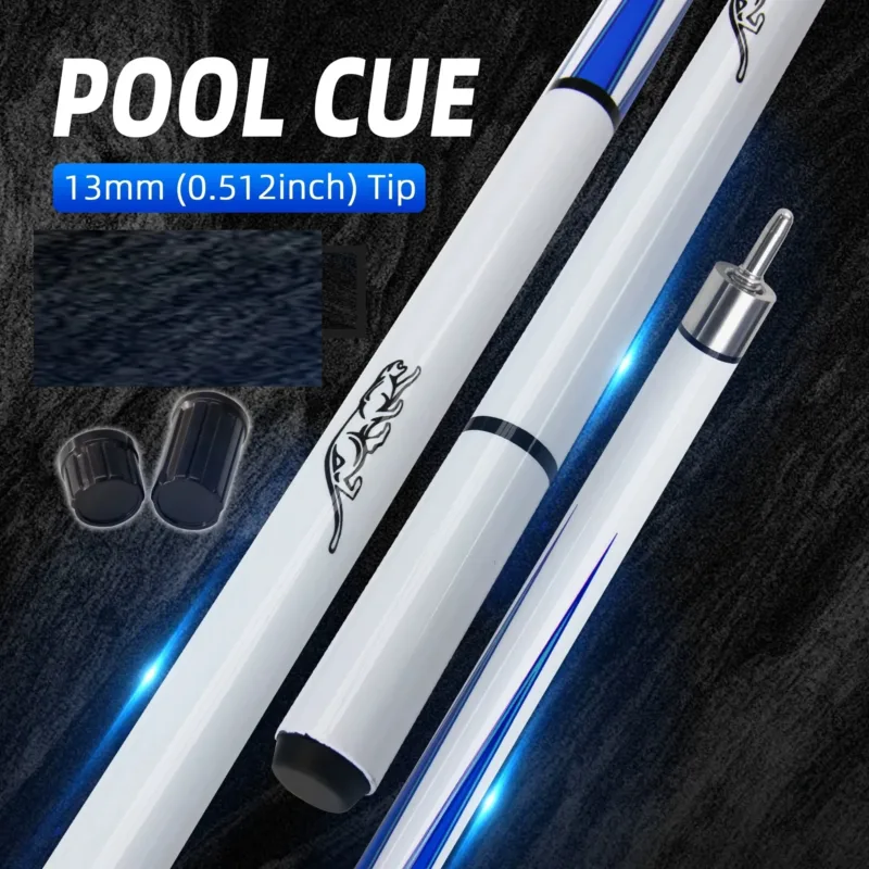 Occupational Billiard Cues – Leopard pattern cue with 13mm tip
