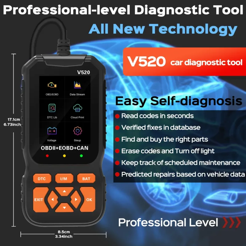 Full System Scanning with OBD2 Professional Scanner