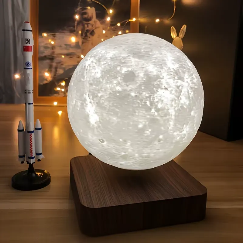 Spinning Motion of Levitating Moon Lamp