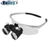 Dentist Using Lightweight Binocular During Procedure