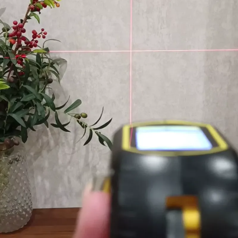 Laser Rangefinder Tape Testing on the wall