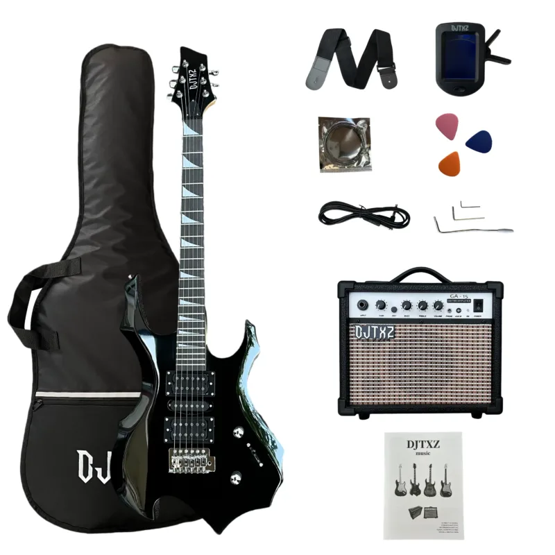 Electric Speaker Amplifier Guitar – Black color