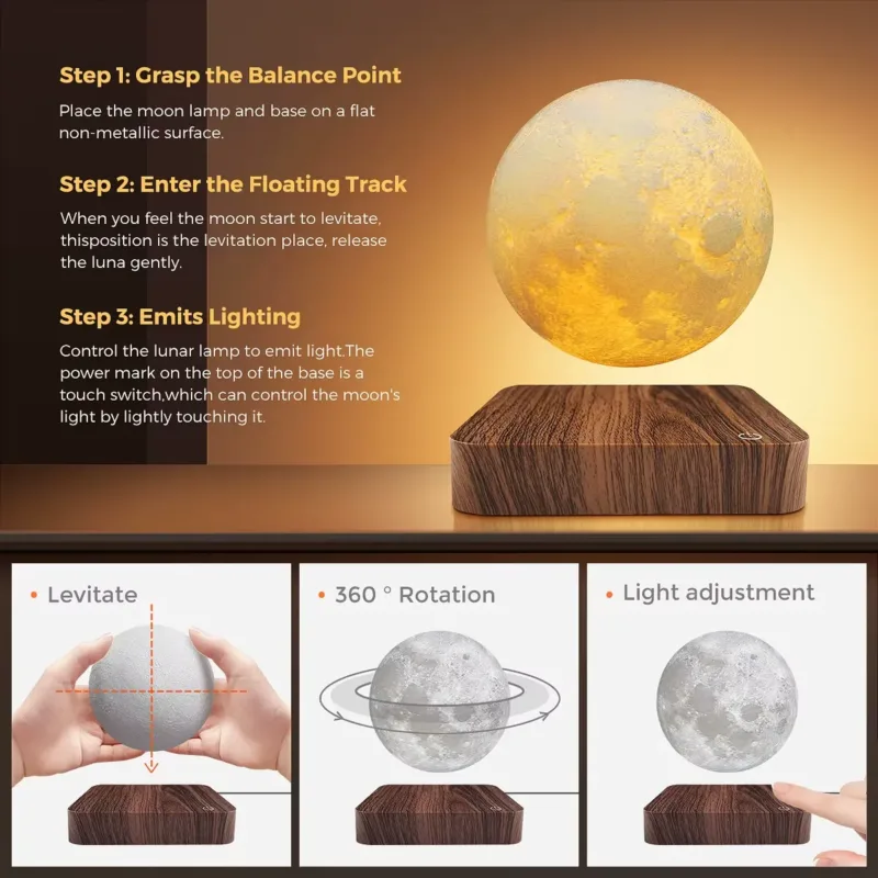 Levitating Moon Lamp – explanation for production